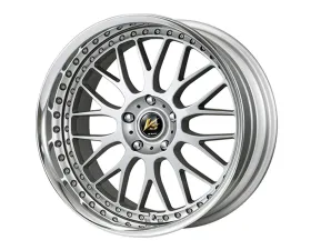 Work VS-XX Light Gray Silver Step Rim Barrel Wheel 20x10.5 A-Disk 5x114.3 +45mm