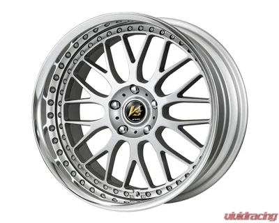 Work VS-XX Light Gray Silver Step Rim Barrel Wheel 20x10.5 A-Disk 5x114.3 +45mm - WXX2010545AYLGS-SR