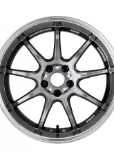 Work Emotion D9R Wheel 19x9.5 Inch 5x114.3 +38mm GT Silver Rim Cut                                     - WD9R199538YSRC - Image 2