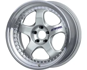 Work Meister S1 3P Wheel 18x10.5 Matte Gunmetal Center | Glossy Bronze Lip | Gold Bolts