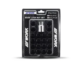 Work Wheels WLN Type M12x1.25 Thread Pitch Closed End Lug Nuts for Nissan | Subaru | Suzuki