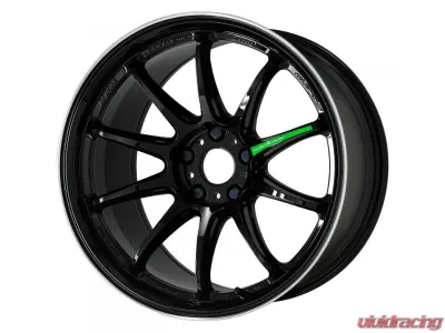 Work Wheels Emotion ZR10 Wheels 18x8.5 5x114.3 32mm Black Diamond Lip Cut - WZR10188538BLKLC