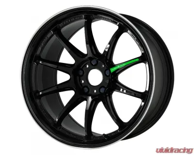 Work Wheels Emotion ZR10 Wheel 18x9.5 5x114.3 38mm Black Diamond Lip Cut - WZR10189538YBLKLC
