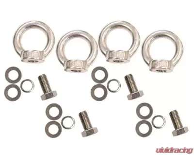 Fishbone Stainless Steel Storage/Bed Rack Tie Down Kit Jeep - FB21260
