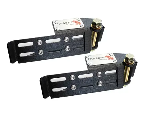 Fishbone Offroad Steel Black Foot Peg Set Jeep Wrangler | Gladiator 2007+ - FB21268