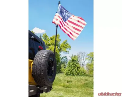 Fishbone Offroad Spare Tire Flag Mount Jeep Wrangler 2018+ - FB21289