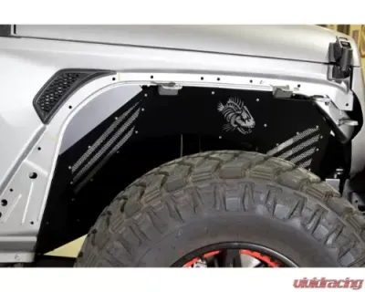 Fishbone Offroad Front Inner Fenders Black Powdercoat Jeep Wrangler | Gladiator 2018+ - FB33193F