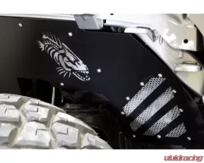 Fishbone Offroad Front Inner Fenders Black Powdercoat Jeep Wrangler | Gladiator 2018+ - FB33193F