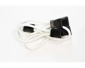 Fishbone Offroad White Paracord Zipper Pulls 5 Pcs