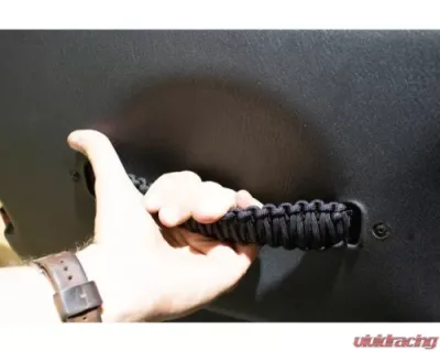 Fishbone Offroad Paracord Door Handles Black Jeep Wrangler 1997-2006 - FB55285