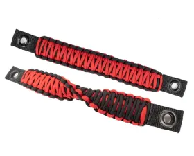 Fishbone Offroad Black/Red Paracord Door Handles Jeep Wrangler 1997-2006