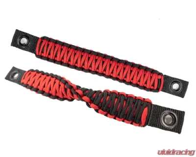 Fishbone Offroad Black/Red Paracord Door Handles Jeep Wrangler 1997-2006 - FB55286