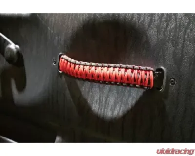 Fishbone Offroad Black/Red Paracord Door Handles Jeep Wrangler 1997-2006 - FB55286