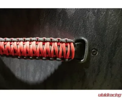 Fishbone Offroad Black/Red Paracord Door Handles Jeep Wrangler 1997-2006 - FB55286