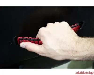 Fishbone Offroad Black/Red Paracord Door Handles Jeep Wrangler 1997-2006 - FB55286