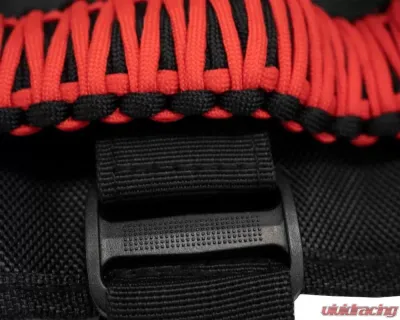 Fishbone Red ParaCord Grab Handles w/ 3 Straps Universal - FB55280