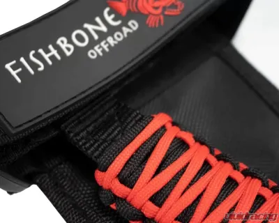 Fishbone Red ParaCord Grab Handles w/ 3 Straps Universal - FB55280