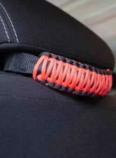 Fishbone Red ParaCord Head Rest Grab Handles Universal                                     - FB55282 - Image 5