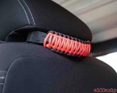 Fishbone Red ParaCord Head Rest Grab Handles Universal - FB55282