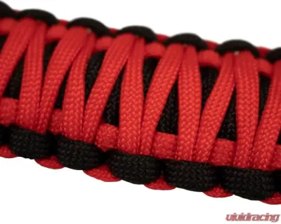 Fishbone Red ParaCord A-Pillar Grab Handles JK Wrangler 2007-2018 - FB55284