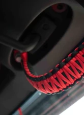 Fishbone Red ParaCord A-Pillar Grab Handles JK Wrangler 2007-2018                                     - FB55284 - Image 4