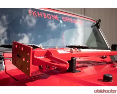 Fishbone Offroad 48"-60" Hi-Lift Jack Hood Mount Jeep TJ Wrangler 1997-2006 - FB21313