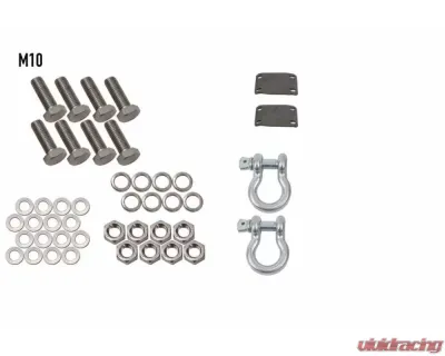 Fishbone Offroad Barracuda D-Ring Mount Set Jeep JK Wrangler | JL Wrangler | JT Gladiator | Rubicon | Unlimited 2007-2022 - FB22344
