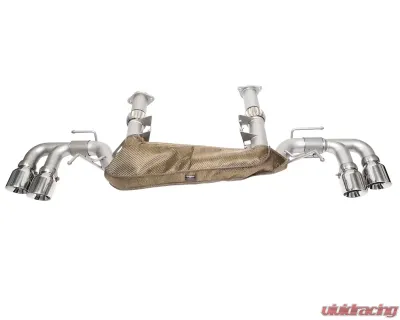 Soul Performance Performance Rear Exhaust System 4" Dual Wall Straight Cut Tips Brushed Chevrolet C8 Corvette Stingray 2020-2024 - CHEV.C8.ES.SWT.BR