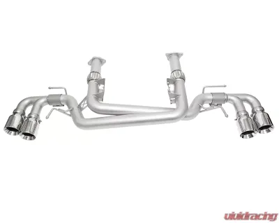 Soul Performance Performance Rear Exhaust System 4" Dual Wall Straight Cut Tips Brushed Chevrolet C8 Corvette Stingray 2020-2024 - CHEV.C8.ES.SWT.BR
