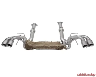 Soul Performance Valved Exhaust System 4" Dual Wall Straight Cut Tips Jet-Hot Ceramic Matte Black Chevrolet C8 Corvette Stingray 2020-2024 - CHEV.C8.VES.SWT.MB