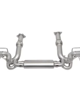 Soul Performance Valved Exhaust System 4" Dual Wall Straight Cut Tips Jet-Hot Ceramic Matte Black Chevrolet C8 Corvette Stingray 2020-2024                                     - CHEV.C8.VES.SWT.MB - Image 2