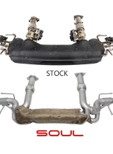 Soul Performance Valved Exhaust System 4" Dual Wall Straight Cut Tips Jet-Hot Ceramic Matte Black Chevrolet C8 Corvette Stingray 2020-2024                                     - CHEV.C8.VES.SWT.MB - Image 6