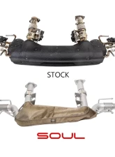 Soul Performance Valved Exhaust Package 4" Dual Wall Straight Cut Tips Brushed Chevrolet C8 Corvette Stingray 2020-2024                                     - CHEV.C8.VPKG.SWT.BR - Image 6