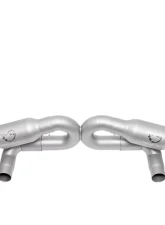 Soul Performance Race Exhaust Resonated Polished Slash Cut Double Wall Tips Porsche 718 GT4 | Spyder | GTS Cayman 2020+                                     - POR.718GT4.RER.DWSL.POL - Image 8