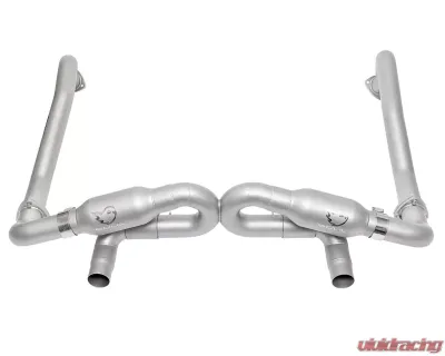Soul Performance Race Exhaust Resonated Polished Slash Cut Double Wall Tips Porsche 718 GT4 | Spyder | GTS Cayman 2020+ - POR.718GT4.RER.DWSL.POL