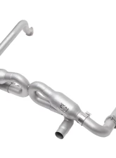 Soul Performance Race Exhaust Resonated Polished Slash Cut Double Wall Tips Porsche 718 GT4 | Spyder | GTS Cayman 2020+                                     - POR.718GT4.RER.DWSL.POL - Image 2