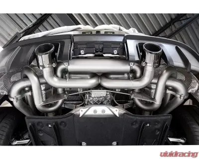 Soul Performance Valved Exhaust System Signature Satin Straight Cut Double Wall Tips Valve Controller Porsche 718 GT4 | Spyder | GTS Cayman 2020+ - POR.718GT4.VES.DWST.VC