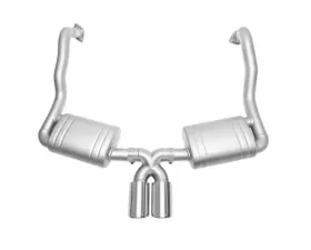Soul Performance Performance Exhaust System Slash Cut Single Wall Tips Titanium Porsche 981 Cayman | Boxster 2013-2024