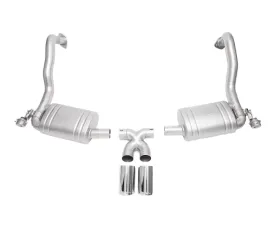 Soul Performance Valved Exhaust System Slash Cut Single Wall Tips Titanium Porsche 981 Cayman | Boxster 2013-2024