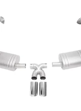 Soul Performance Valved Exhaust System Straight Cut Single Wall Tips Titanium Porsche 981 Cayman | Boxster 2013-2024                                     - POR.981.VES.SWTT - Image 6