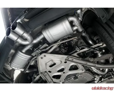 Soul Performance Valved Exhaust System Straight Cut Single Wall Tips Titanium Porsche 981 Cayman | Boxster 2013-2024 - POR.981.VES.SWTT