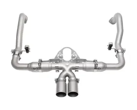 Soul Performance Race Exhaust System Manual Trans Slash Cut Single Wall Tips Brushed Porsche 981 Cayman | Boxster 2013-2024