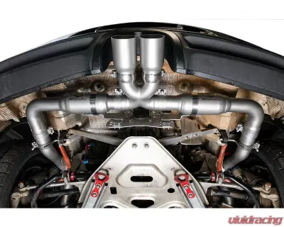 Soul Performance Race Exhaust System Manual Trans Slash Cut Single Wall Tips Signature Satin Porsche 981 Cayman | Boxster 2013-2024 - POR.981M.RER.SLT