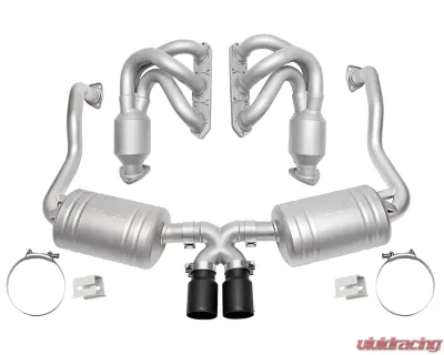 Soul Performance Competition Exhaust Package Black Chrome Tips Porsche 986 Boxster 2000-2004 - POR.9862.COPKG.BC