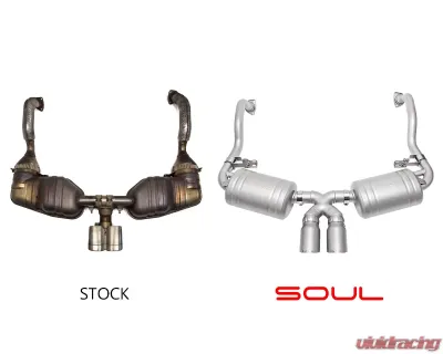 Soul Performance Performance Exhaust System Black Chrome Tips Porsche 987.1 Cayman | Boxster 2005-2008 - POR.9871.ESX.BC