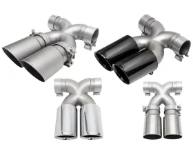 Soul Performance Bolt-On X-Pipe With Tips Standard Slash Cut Single Wall Tips Brushed Finish Porsche 987.1 Cayman | Boxster 2005-2008 CLEARANCE