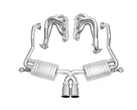 Soul Performance Competition Package Slash Cut Single Wall Tips Brushed Finish Porsche 987.2 Cayman | Boxster 2009-2012