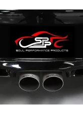 Soul Performance Competition Package Slash Cut Single Wall Tips Satin Black Porsche 987.2 Cayman | Boxster 2009-2012                                     - POR.9872.COPKG.SLTB - Image 6
