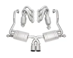 Soul Performance Street Package Slash Cut Single Wall Tips Brushed Finish Porsche 987.2 Cayman | Boxster 2009-2012