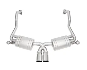 Soul Performance Valved Exhaust System Slash Cut Single Wall Tips Titanium Porsche 987.2 Cayman | Boxster 2009-2012